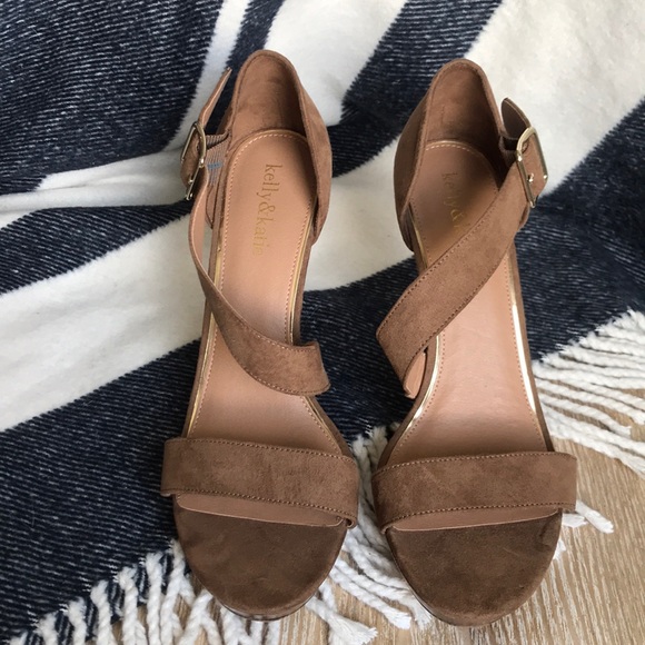 Kelly & Katie Suede Strappy Heels - Picture 2 of 5